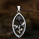Hollow Rose Pattern Titanium Steel Pendant Fashion – Stylish Gifts — 1
