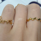 Women's Personalized Simple Letter Ring – Gifts for Her — 1
