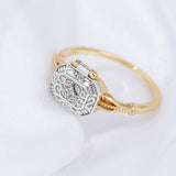 European Pattern Retro Ring Two Color S925 – Birthday Gifts — 4