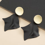 Irregular Geometric Metallic Earrings Exaggerated – Everyday Gifts — 4