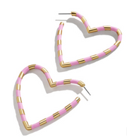 Individual Metal Heart Earrings – Thoughtful Gifts — 6