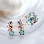 Fashion Creative Alloy Diamond-studded Ring Earrings – Stylish Gifts — 1