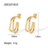 Gold Titanium Steel Chain Ear Ring Ladies – Surprise Gifts — 16
