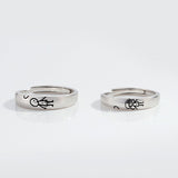 Simple Hand In Hand Lovers Ring – Small Gift Ideas — 3