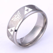 Fashion Triangle Label Stainless Steel Ring – Stylish Gifts — 4