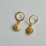 18K Gold Earrings Temperament Light Luxury Sun – Jewelry Gift Ideas — 6