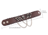 Personalized leather skull bullet alloy bracelet – Jewelry Gift Ideas — 6