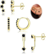 Electroplating Real Gold Ear Clip Ear Studs 6 Pieces – Stylish Gifts — 5