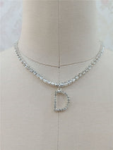 Custom silver tennis personalized name choker – Jewelry Gift Ideas — 9