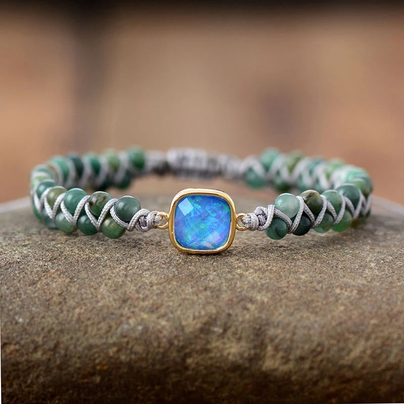 Double Layer Aquatic Onyx Rhododendron Bracelet – Jewelry Gift Ideas — 1