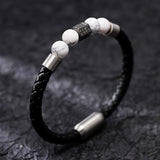 Hand-woven Cowhide Leather Bracelet Gold – Jewelry Gift Ideas — 4
