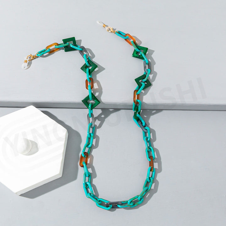 Colorful Mixed Acrylic Halter Glasses Cord – Special Occasion Gifts — 1