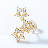 Women's Star-studded White Zirconium Sterling Silver – Gifts for Her — 2