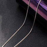Silver necklace with chain – Jewelry Gift Ideas — 5
