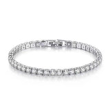 Two Rows Of Three Flashing Zircon Bracelet Simple – Jewelry Gift Ideas — 5