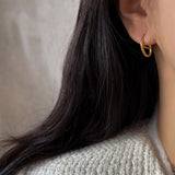 Sterling Silver Minimalist Pig Nose Earrings – Holiday Gift Ideas — 1