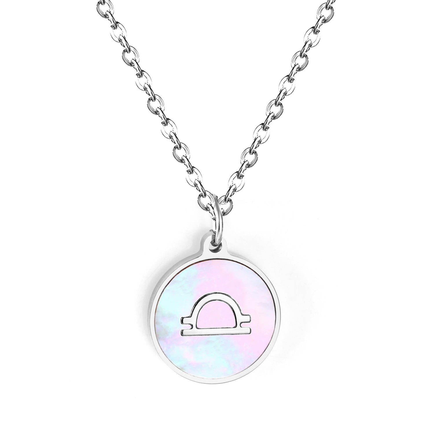 Fashion 12 Constellations White Shell Pendant – Jewelry Gift Ideas — 1