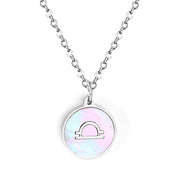 Fashion 12 Constellations White Shell Pendant – Jewelry Gift Ideas — 1
