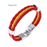 Flag Color Leather Bracelet PU Leather Bracelet – Jewelry Gift Ideas — 6