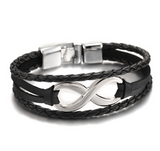 Lucky figure 8 leather bracelet bracelet – Jewelry Gift Ideas — 2