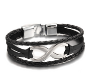 Lucky figure 8 leather bracelet bracelet – Jewelry Gift Ideas — 2