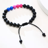 Bracelet Acrylic Black Agate Beaded Bracelet – Gifts for Her — 5
