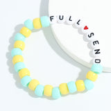 Colorful Beach Boho Ball Alphabet Bracelet – Jewelry Gift Ideas — 2