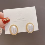Silver Post Vintage French Pearl Earrings – Stylish Gifts — 8