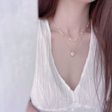 Natural Freshwater Pearl Love Design Two-piece – Gifts for Couples — 4
