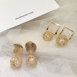 Woven pearl mesh earrings – Gift Ideas — 1