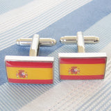 Men's Business Cufflinks Spanish Flag Exquisite – Gifts for Him — 1