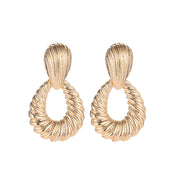 Alloy Plated Water Drop Shaped Eardrops – Useful Gifts — 6
