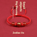Zodiac Cinnabar All-matching Weaving Bracelet – Jewelry Gift Ideas — 4
