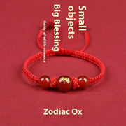 Zodiac Cinnabar All-matching Weaving Bracelet – Jewelry Gift Ideas — 4
