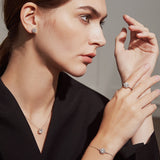 Small One-carat Moissan Diamond Bracelet – Jewelry Gift Ideas — 4