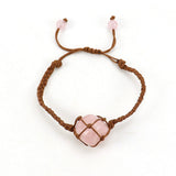 Fashion Personality Handmade Woven Amethyst Bracelet – Stylish Gifts — 6