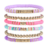 Retro Bohemian Polymer Clay Ball Bracelet Suit – Jewelry Gift Ideas — 11