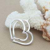 Silver-plated Double Peach Heart O-shaped – Jewelry Gift Ideas — 4