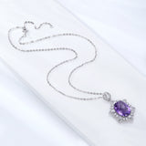 Geometric Denier Amethyst Pendant Sterling Silver – Jewelry Gift Ideas — 5