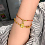 Golden Rose Wrapped Bracelet Spot Drill Flexible – Jewelry Gift Ideas — 6