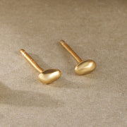 Women's Sterling Silver Irregular Gold Peas Earrings – Gifts for Her — 3
