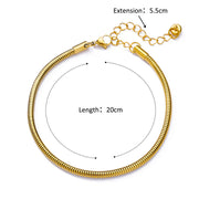 Anklet Figaro Blade 18K Stainless Steel – Stylish Gifts — 7