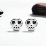 Sterling Silver Inlaid Black Zircon Earrings – Stylish Gifts — 5