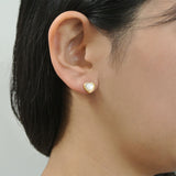 Simple Heart Shaped Pearl Earrings – Small Gift Ideas — 4