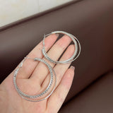 Diamond Simple Bracelet Eardrop Earring Korean – Jewelry Gift Ideas — 4