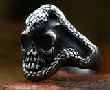Domineering Python Skull Titanium Steel Ring – Practical Gifts — 3