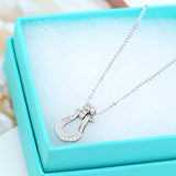 Horseshoe Buckle Necklace Full Of Diamonds – Jewelry Gift Ideas — 3