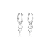 S925 Sterling Silver English Love Heart Earrings – Gifts for Couples — 5