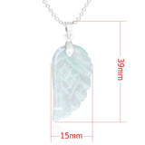 Crystal Pendant Hand-Cut Green Fluorite Angel – Jewelry Gift Ideas — 2