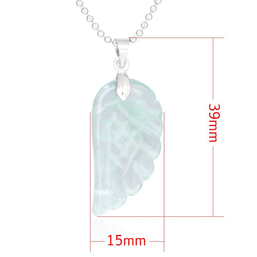 Crystal Pendant Hand-Cut Green Fluorite Angel – Jewelry Gift Ideas — 2
